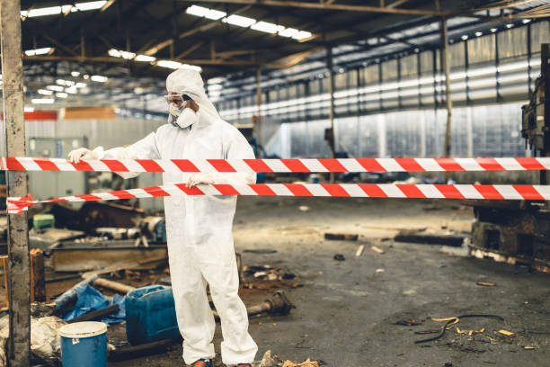 Professional Biohazard technician working in Winchester, IL